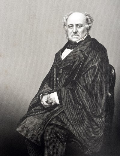 Sir Richard Bethell, 1st Baron Westbury, engraved by D.J. Pound from a photograph, from 